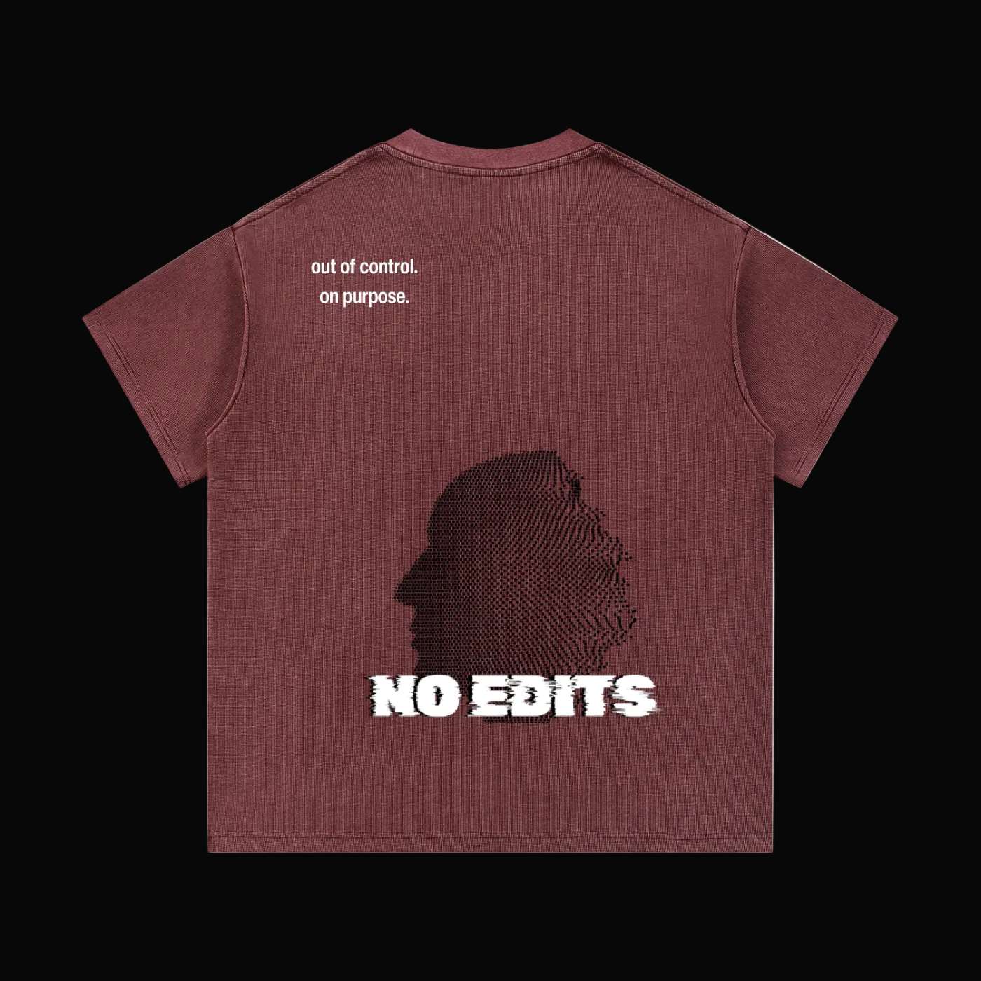"No Edits" Waffle Knit T-Shirt