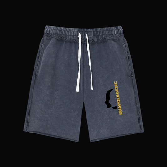 "Undefined" Mineral Wash Raw Shorts