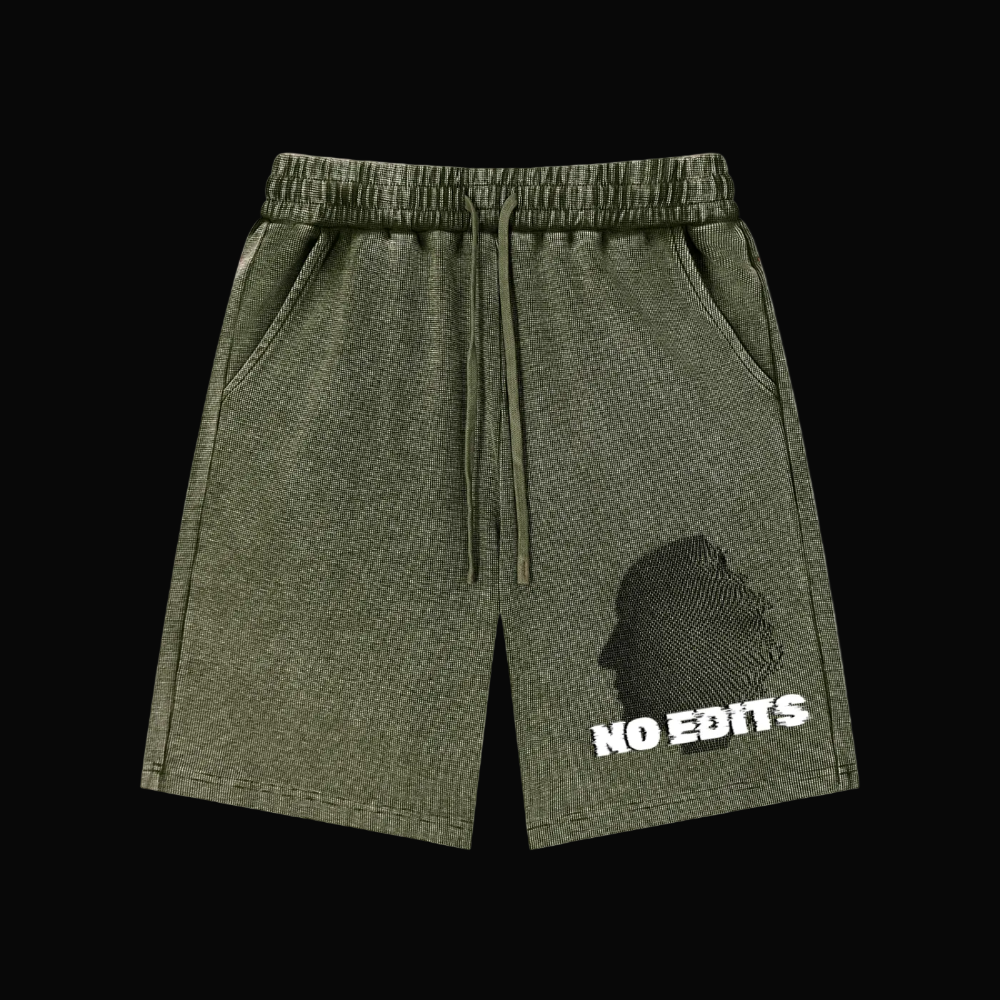"No Edits" Waffle Knit Shorts