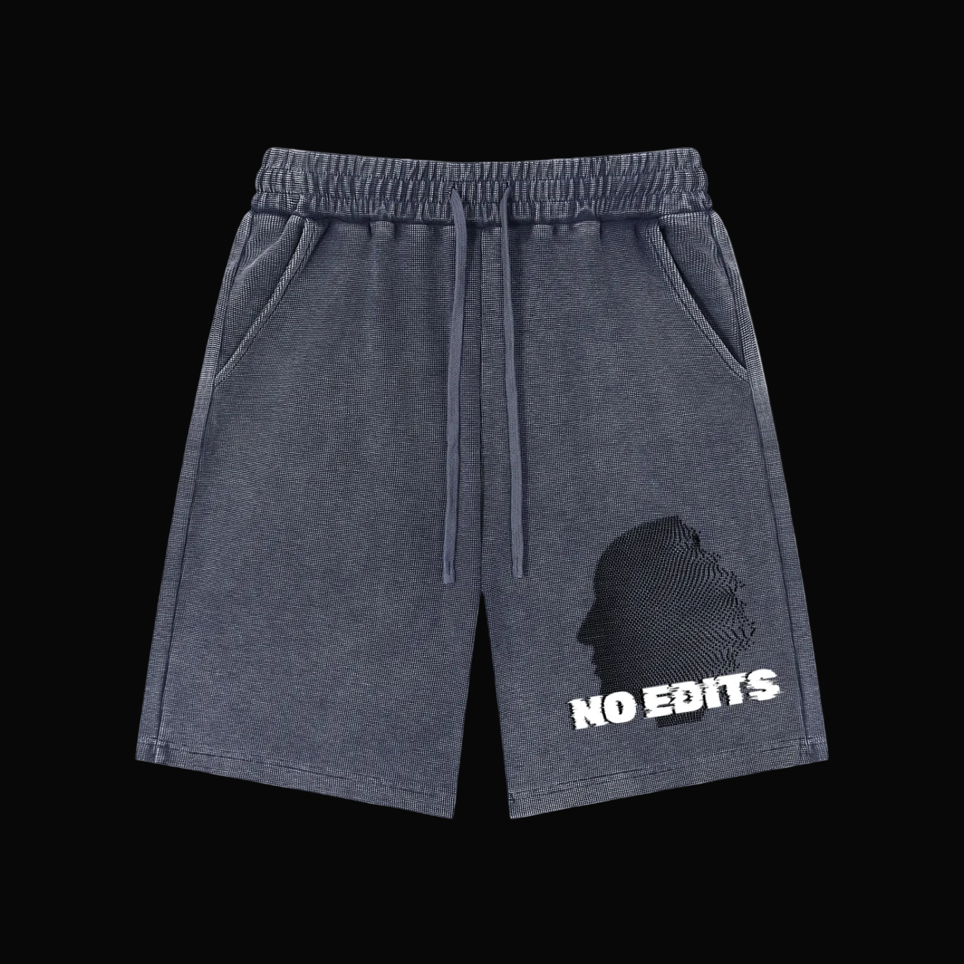 "No Edits" Waffle Knit Shorts