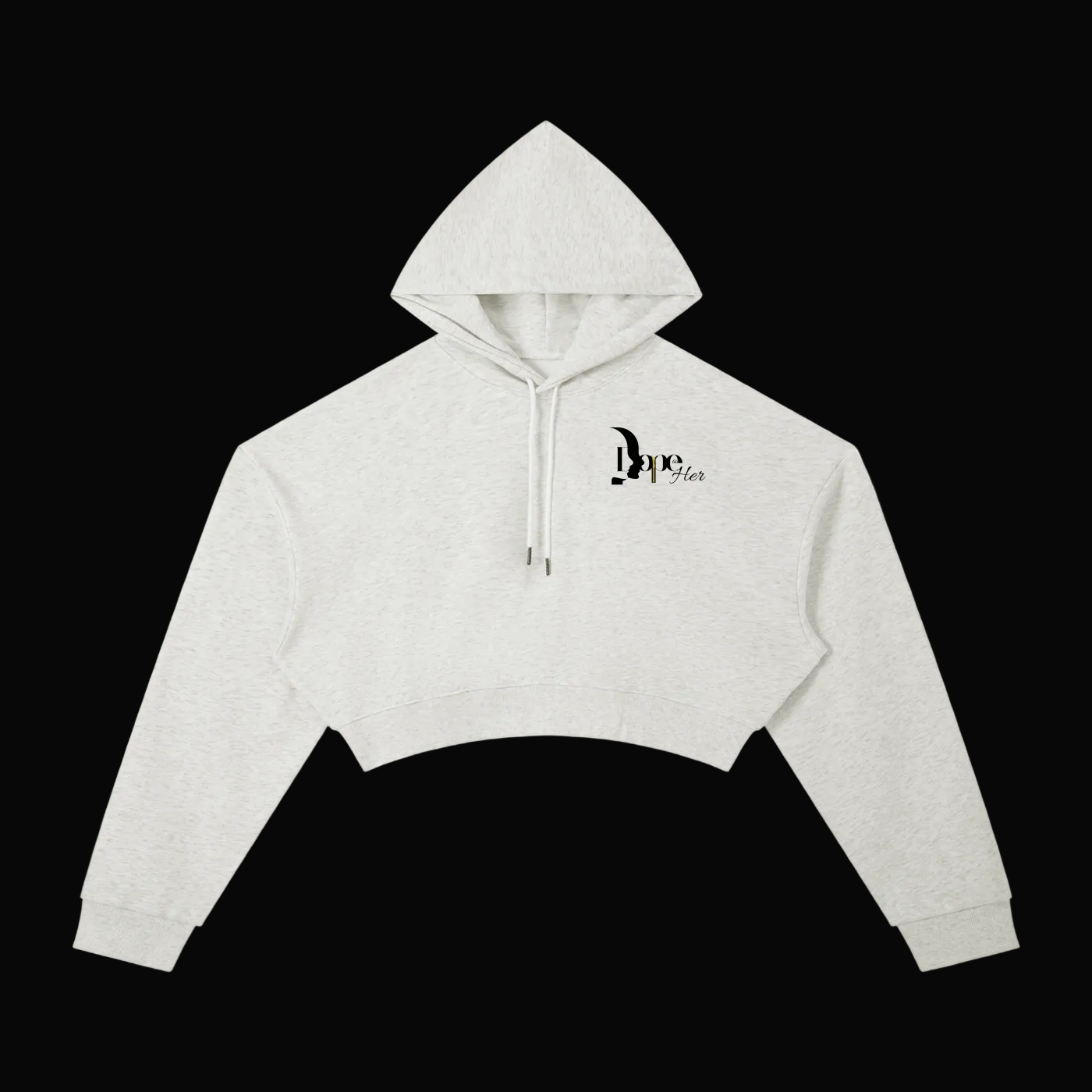 "Shattered Control" Cropped Hoodie