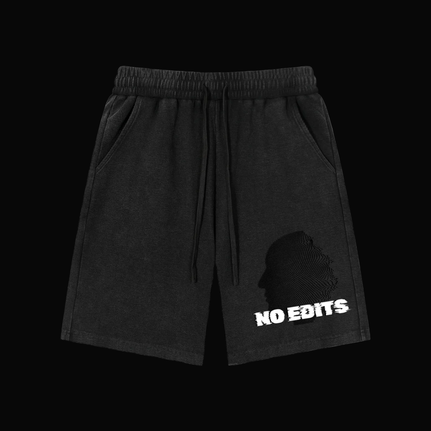 "No Edits" Waffle Knit Shorts