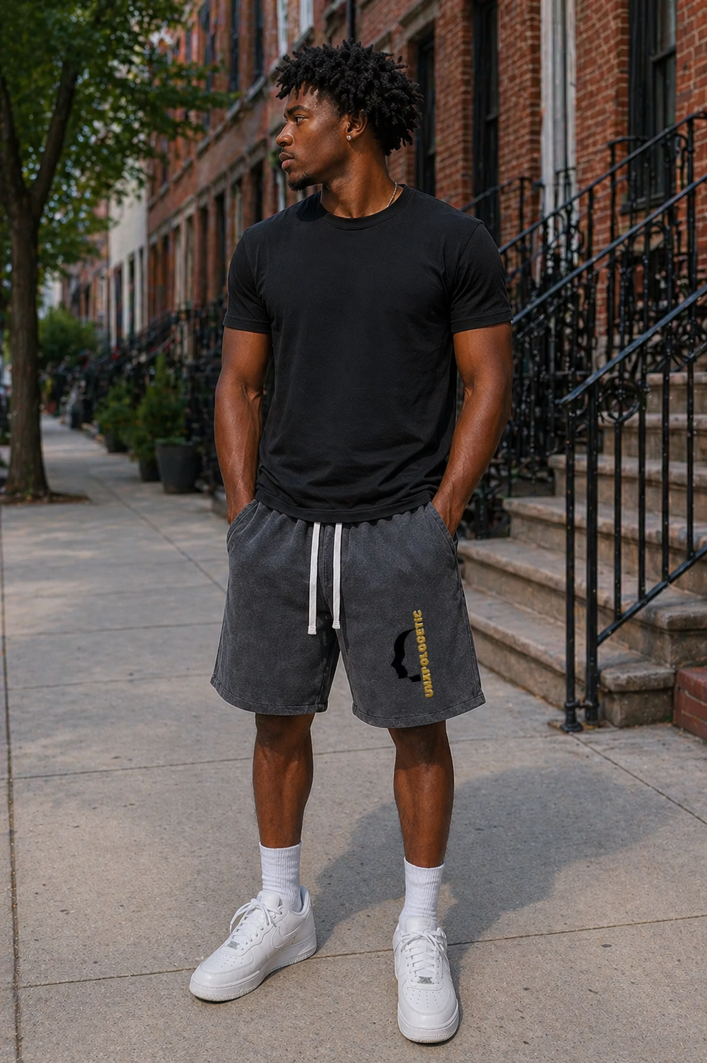 "Undefined" Mineral Wash Raw Shorts