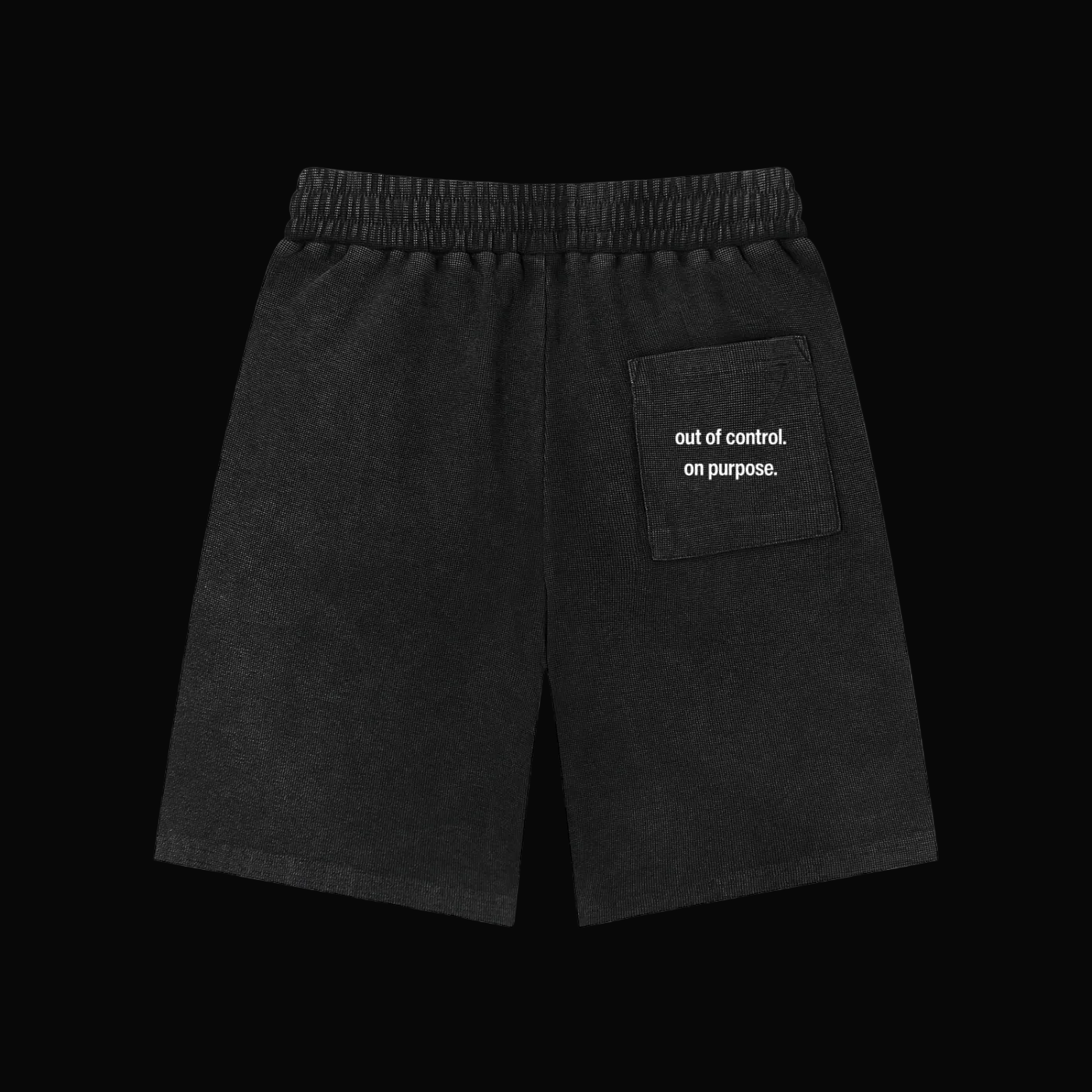 "No Edits" Waffle Knit Shorts
