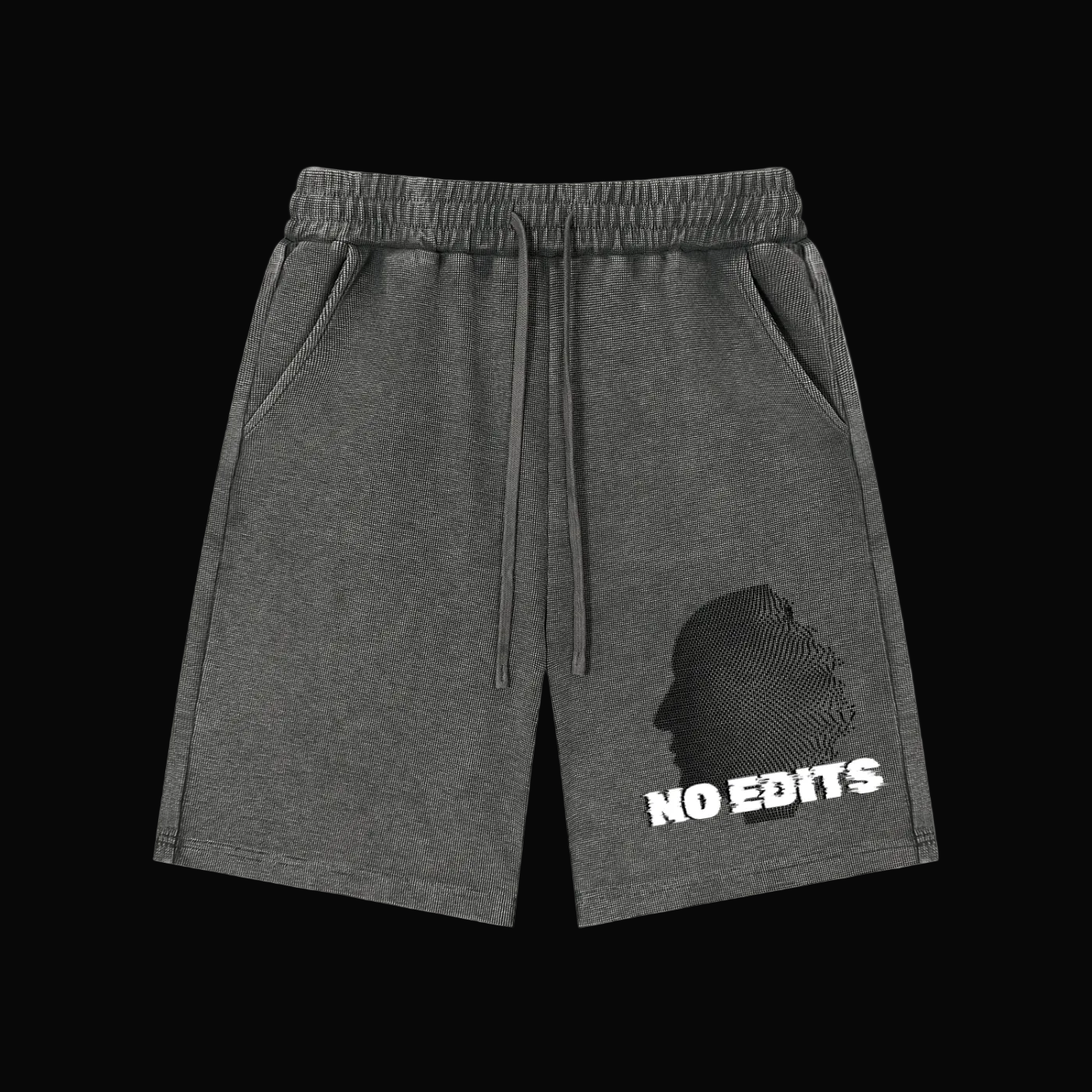 "No Edits" Waffle Knit Shorts