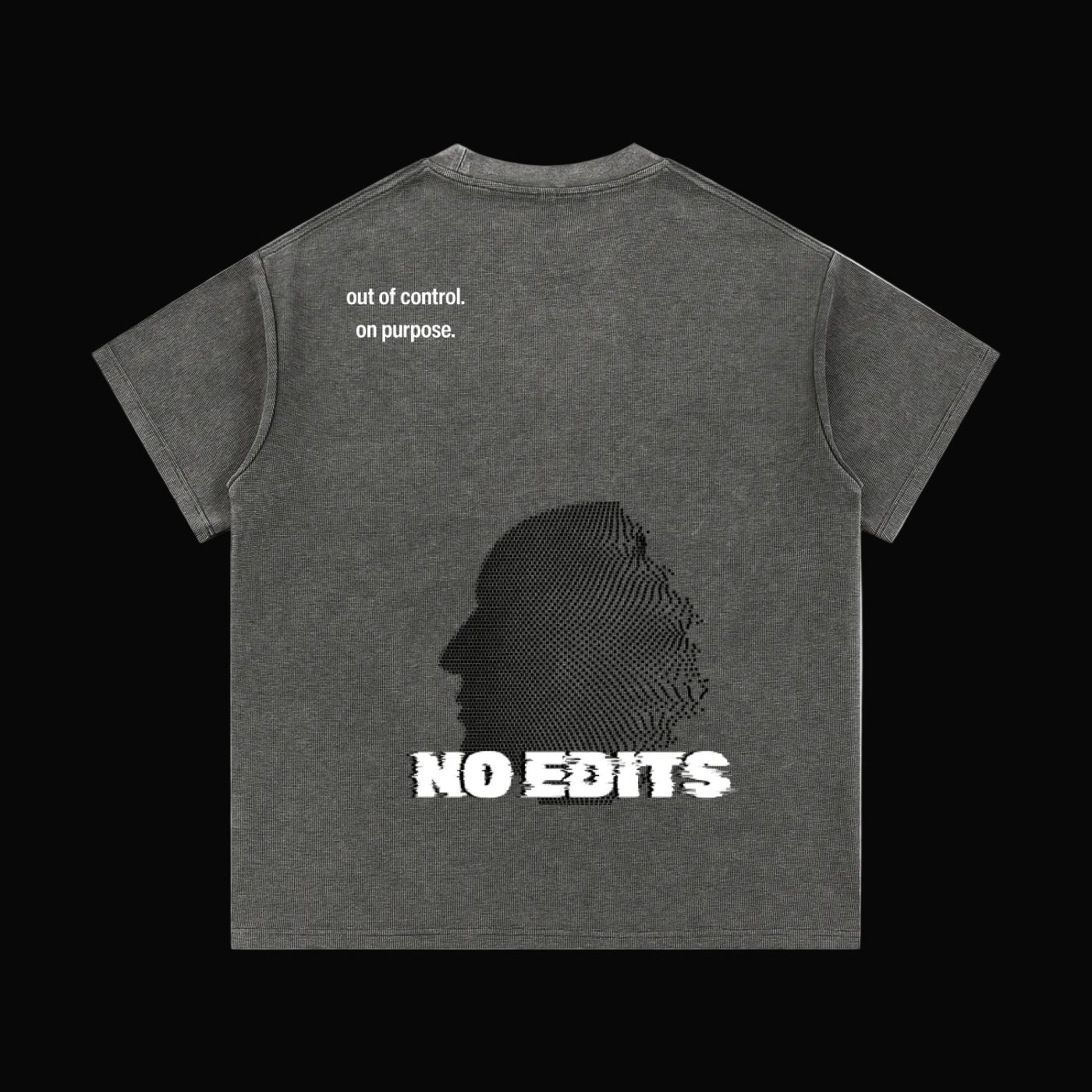 "No Edits" Waffle Knit T-Shirt