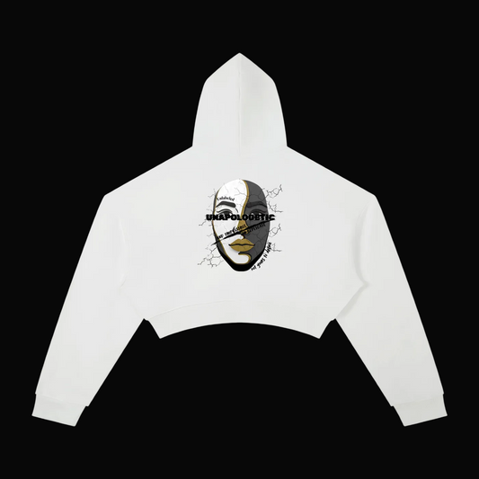 "Shattered Control" Cropped Hoodie